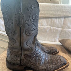 Men's Gray Western Boots